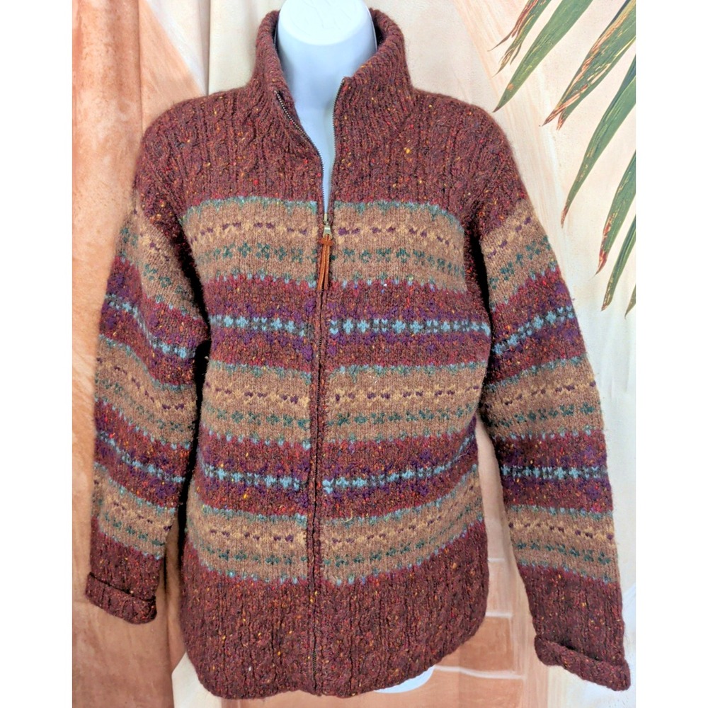 Lauren Ralph Lauren Vintage Wool Mohair Full Zip Cardigan